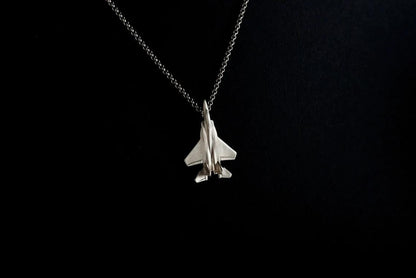 F-15 Silver Pendant - Aircraft Jewelry