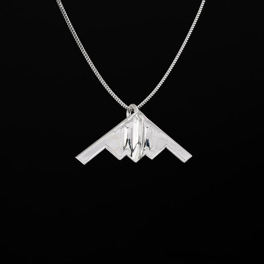 B-2 Silver Pendant | Aircraft Jewelry