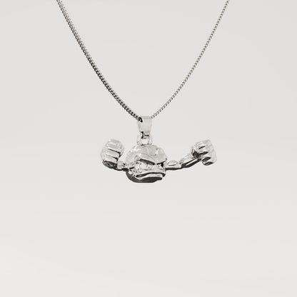 Geodude Silver Pendant - Pokemon Jewelry