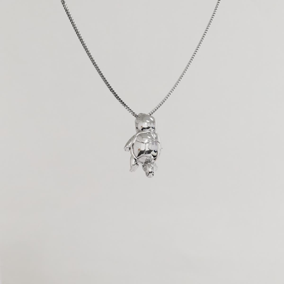 Squirtle Silver Pendant - Pokemon Jewelry