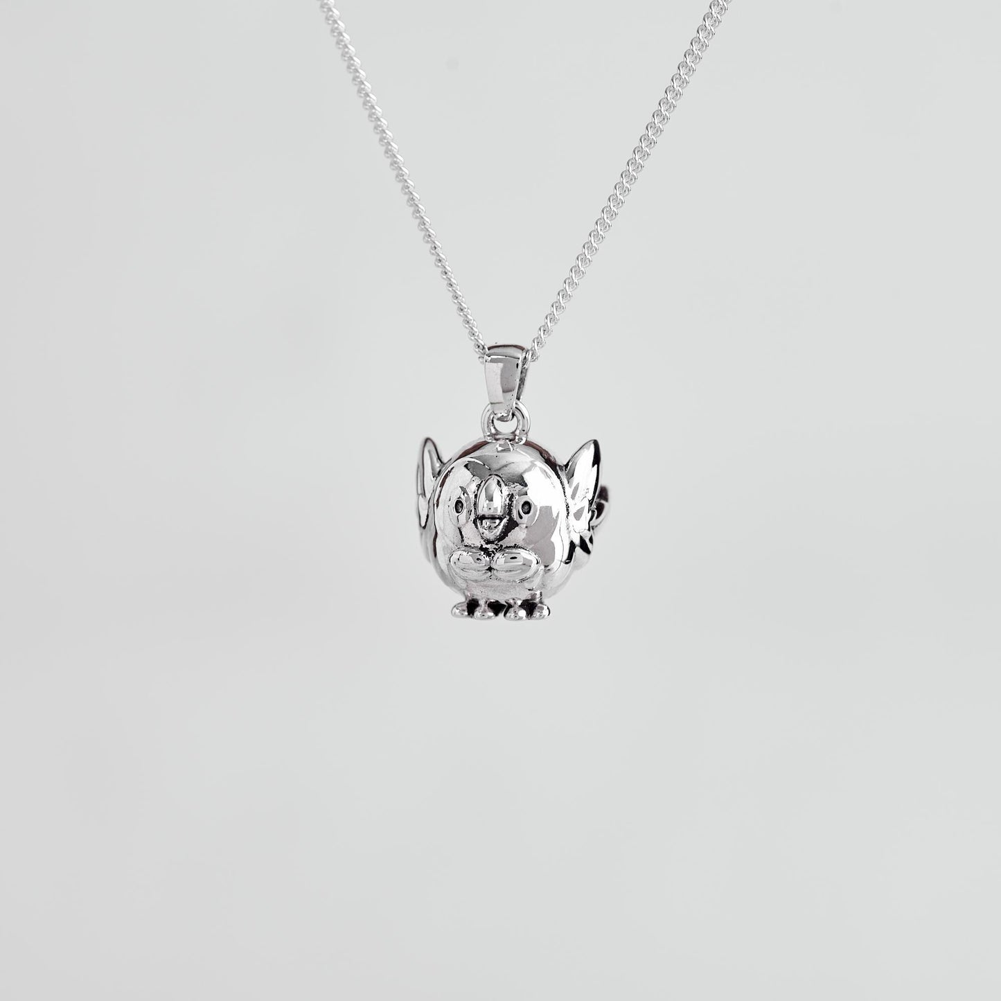 Rowlett Silver Pendant - Pokemon Jewelry