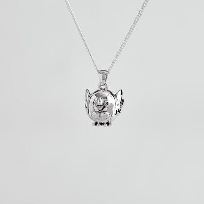 Rowlett Silver Pendant - Pokemon Jewelry