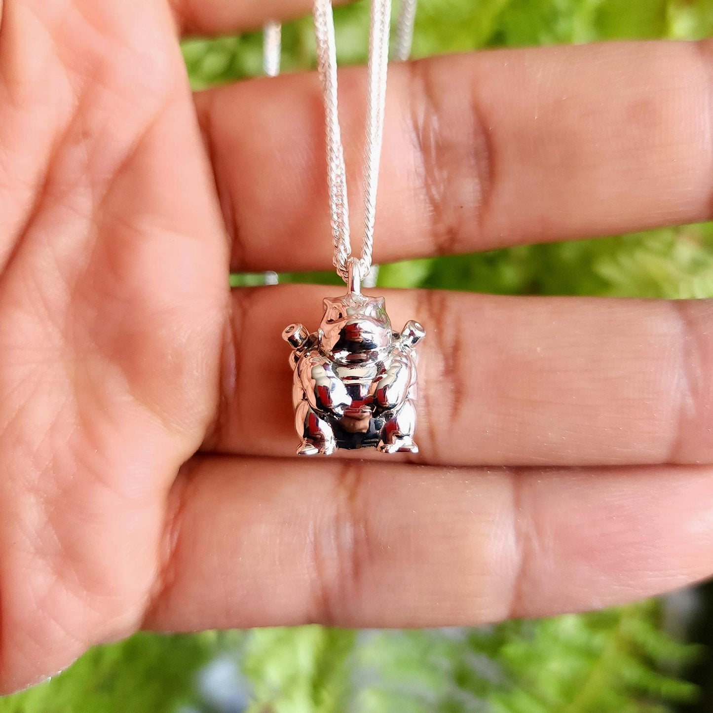 Blastoise Silver Pendant - Pokemon Jewelry