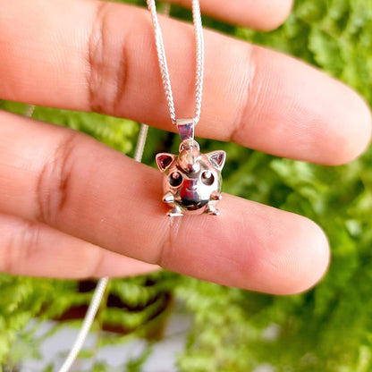 Jigglypuff Silver Pendant - Pokemon Jewelry