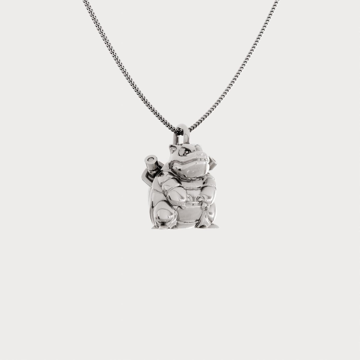 Blastoise Silver Pendant - Pokemon Jewelry