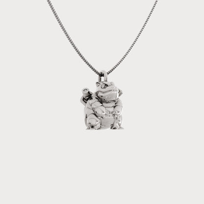 Blastoise Silver Pendant - Pokemon Jewelry