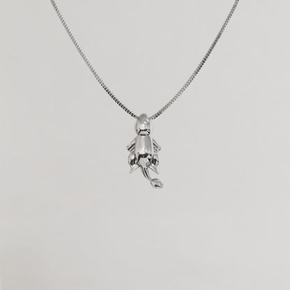 Charmander Sleeping Silver Pendant - Pokemon Jewelry