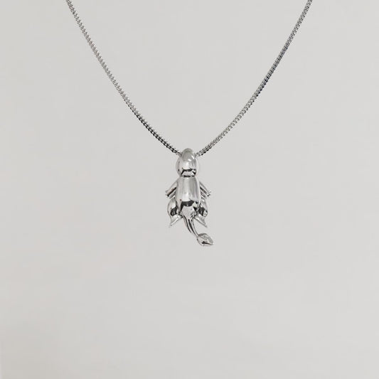 Charmander Sleeping Silver Pendant | Pokemon Jewelry
