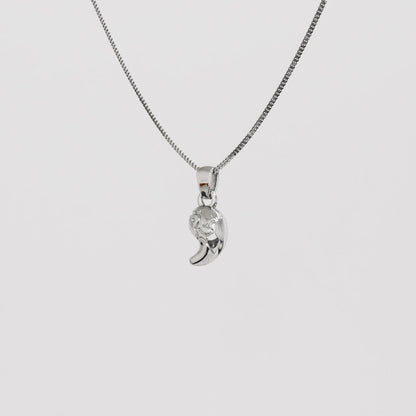Zonai Sacred Stone of Spirit Silver Pendant - Zelda Jewelry