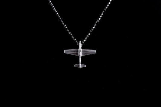 P-51 Silver Pendant | Aircraft Jewelry