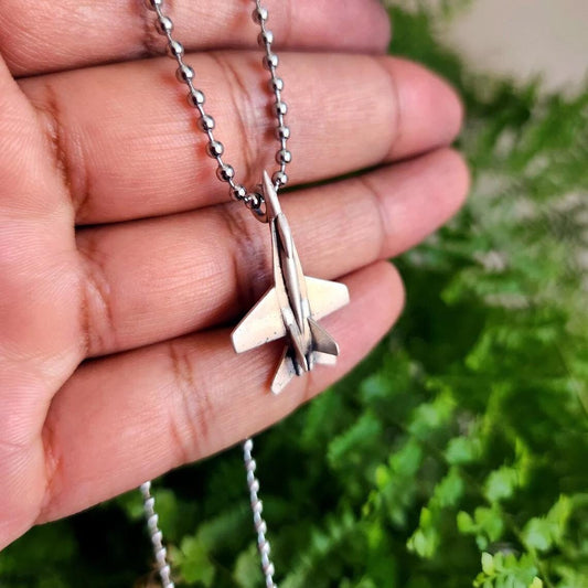 F-18 Silver Pendant | Aircraft Jewelry