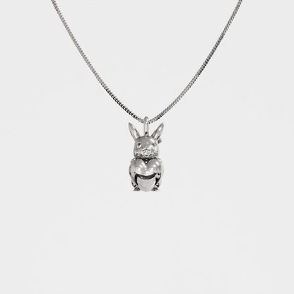 Pikachu Valentine Silver Pendant - Pokemon Jewelry