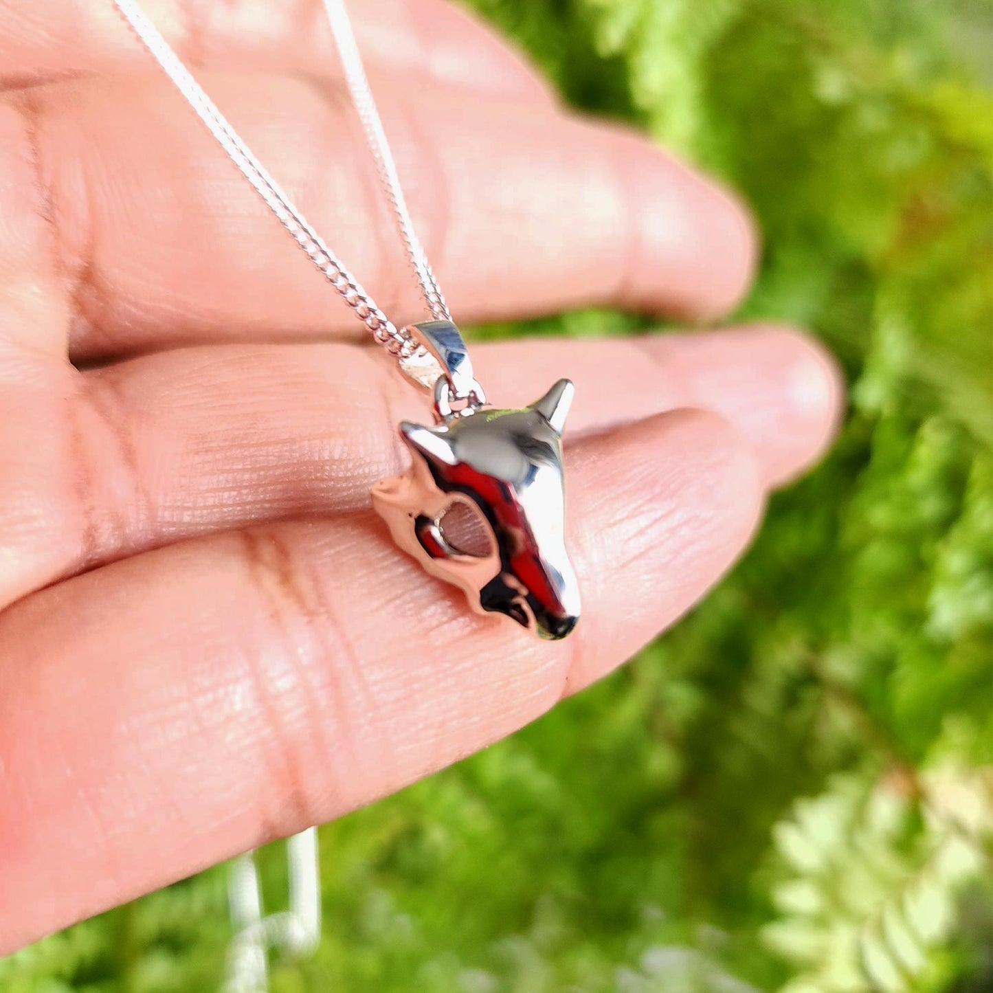 Cubone Skull Silver Pendant - Pokemon Jewelry