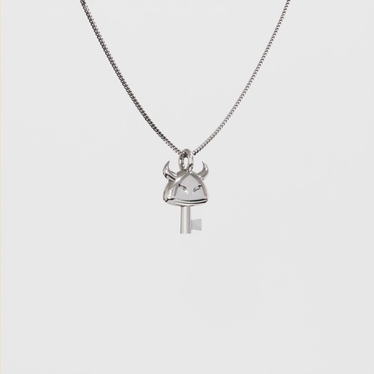 Boss Key Silver Pendant - Zelda Jewelry