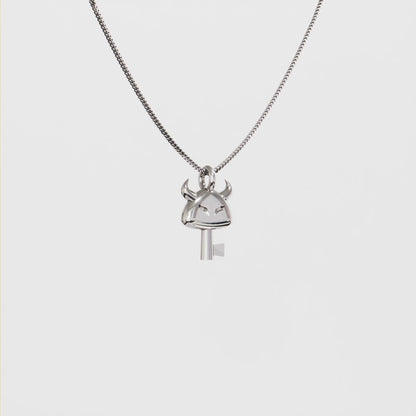 Boss Key Silver Pendant - Zelda Jewelry