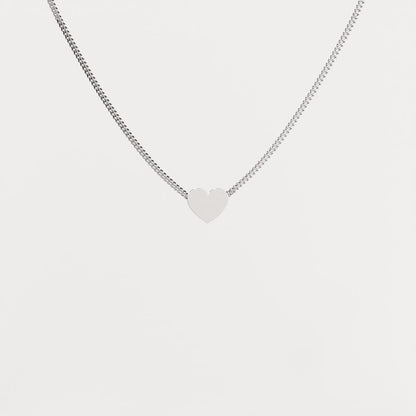 Heart Silver Pendant - Minimalist Jewelry
