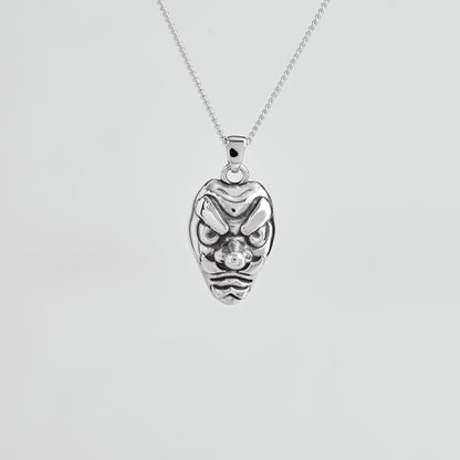 Urokodaki Mask Silver Pendant - Demon Slayer Jewelry