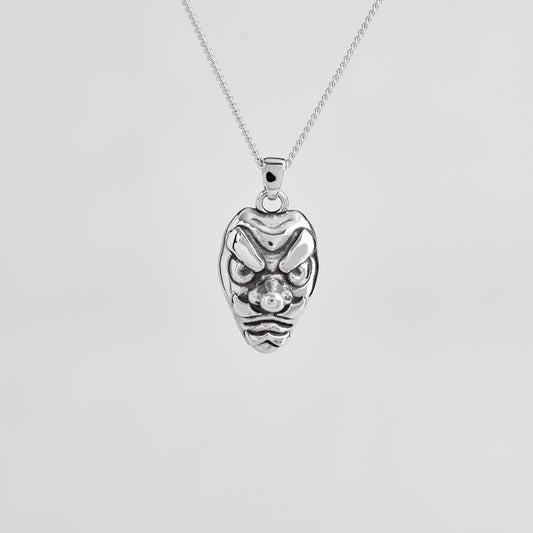 Urokodaki Mask Silver Pendant | Demon Slayer Jewelry