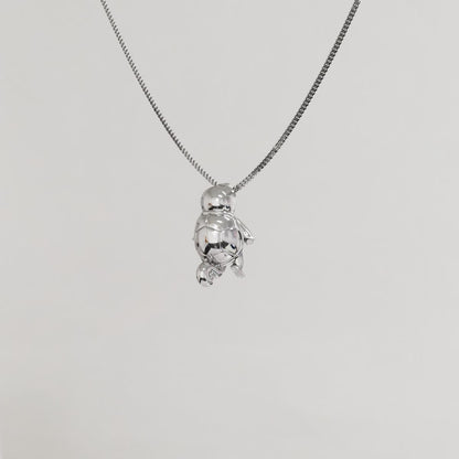 Squirtle Silver Pendant - Pokemon Jewelry