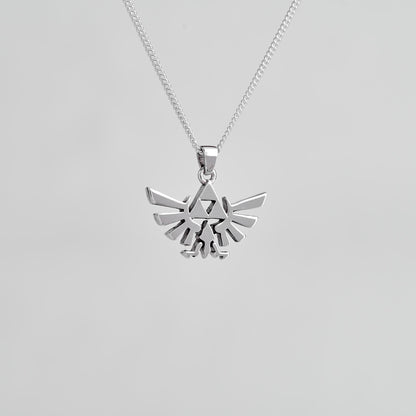 Hyrule Crest Silver Pendant - Zelda Jewelry