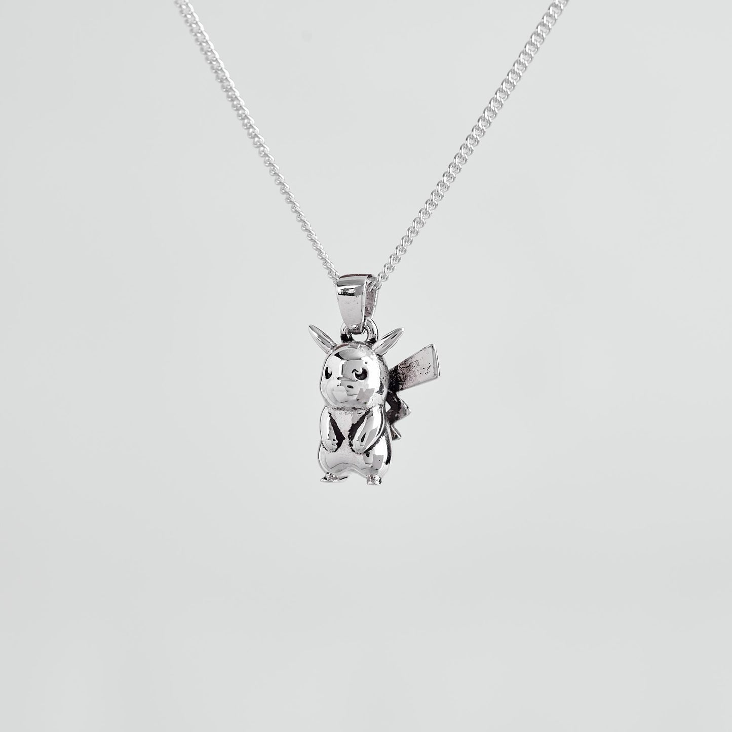 Pikachu V1 Silver Pendant - Pokemon Jewelry