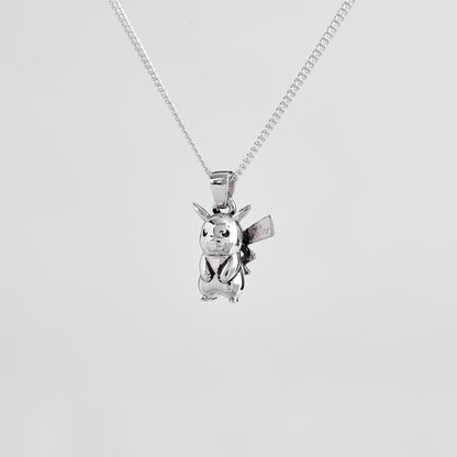 Pikachu V1 Silver Pendant - Pokemon Jewelry