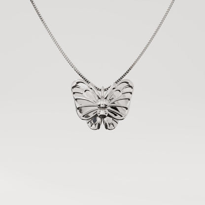 Butterfree Silver Pendant - Pokemon Jewelry