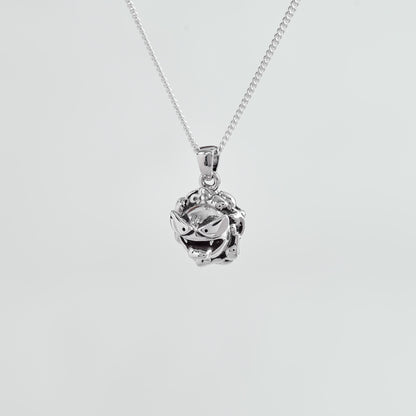 Ghastly Silver Pendant - Pokemon Jewelry