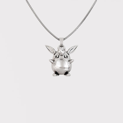 Wigglytuff Silver Pendant - Pokemon Jewelry