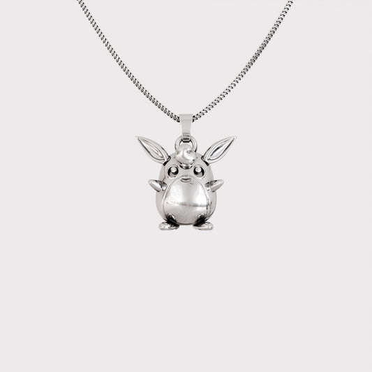Wigglytuff Silver Pendant | Pokemon Jewelry