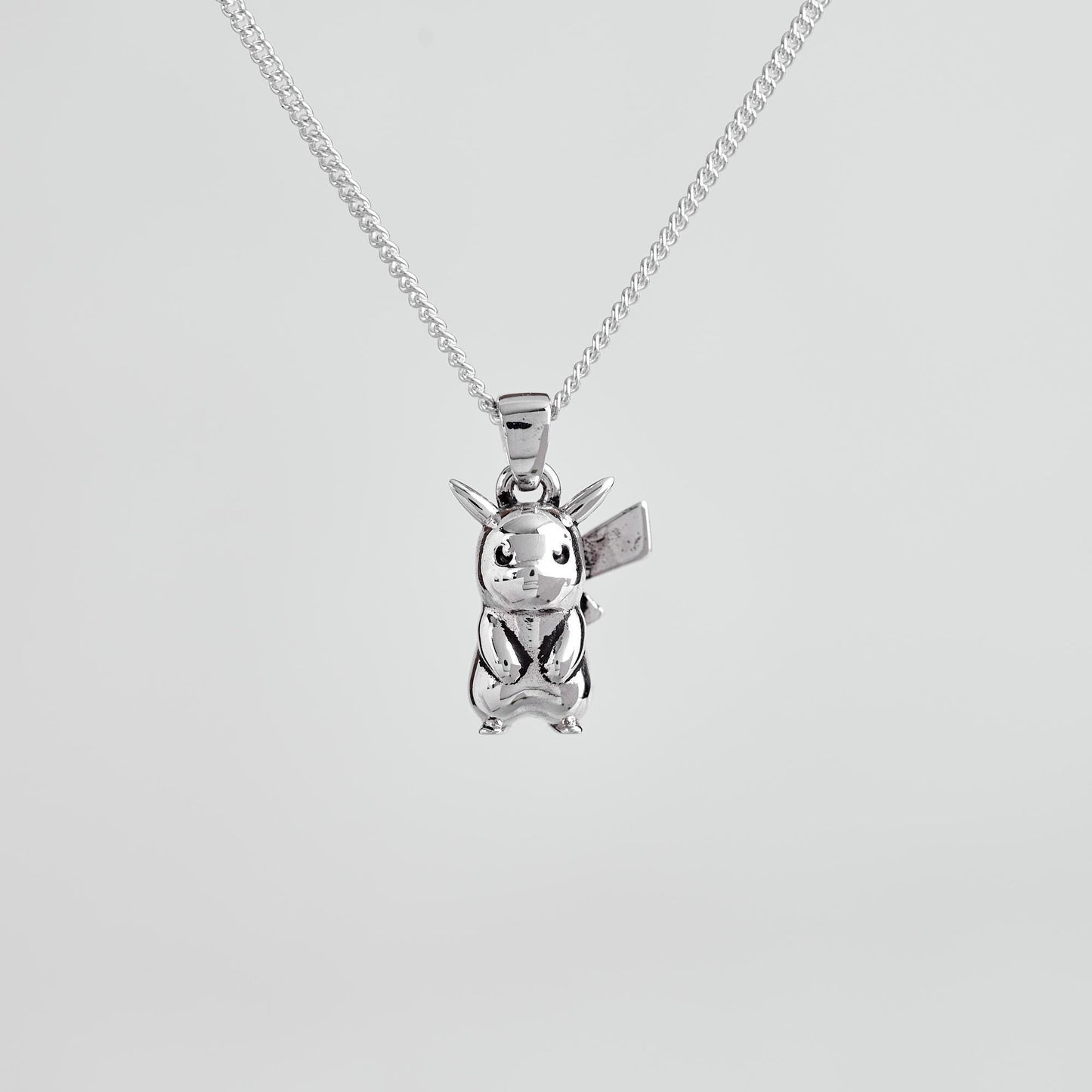 Pikachu V1 Silver Pendant - Pokemon Jewelry
