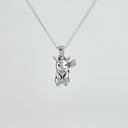 Pikachu V1 Silver Pendant - Pokemon Jewelry