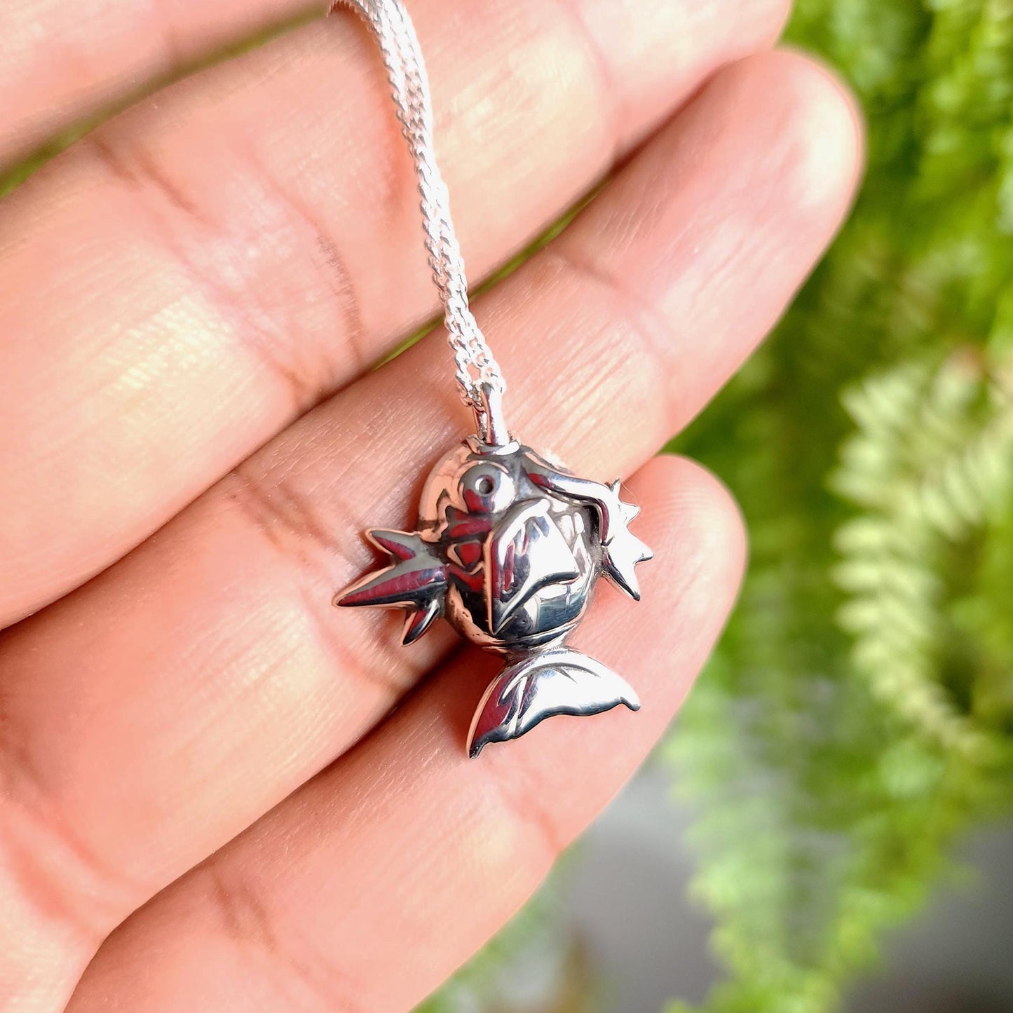 Magikarp Silver Pendant - Pokemon Jewelry