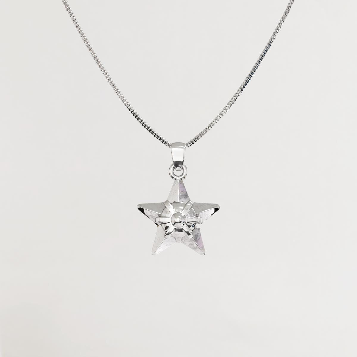 Staryu Silver Pendant - Pokemon Jewelry