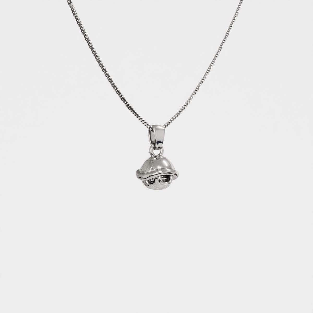 Koopa Shield Silver Pendant - Super Mario Jewelry