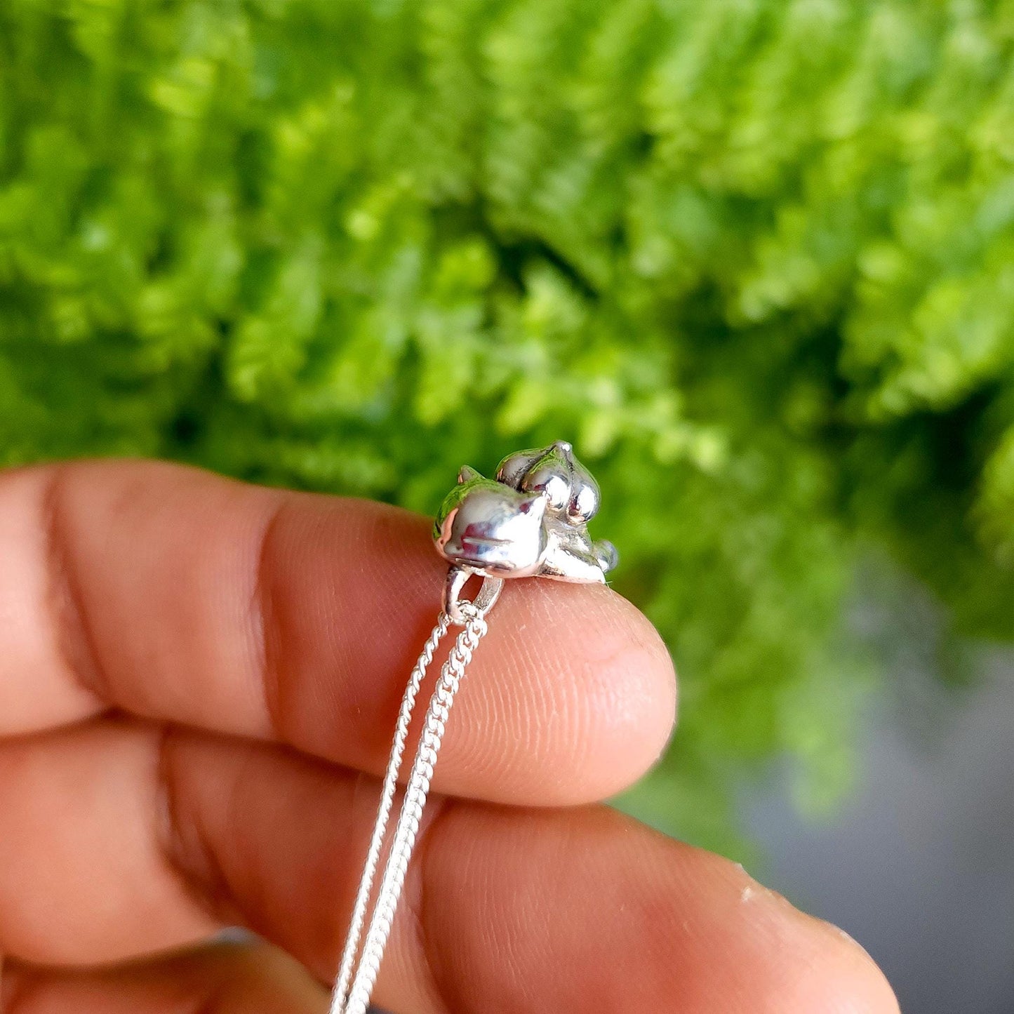 Bulbasaur Silver Pendant - Pokemon Jewelry