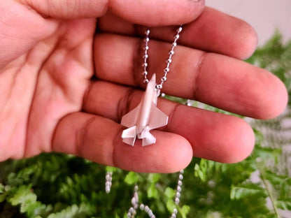 F-35 Silver Pendant - Aircraft Jewelry