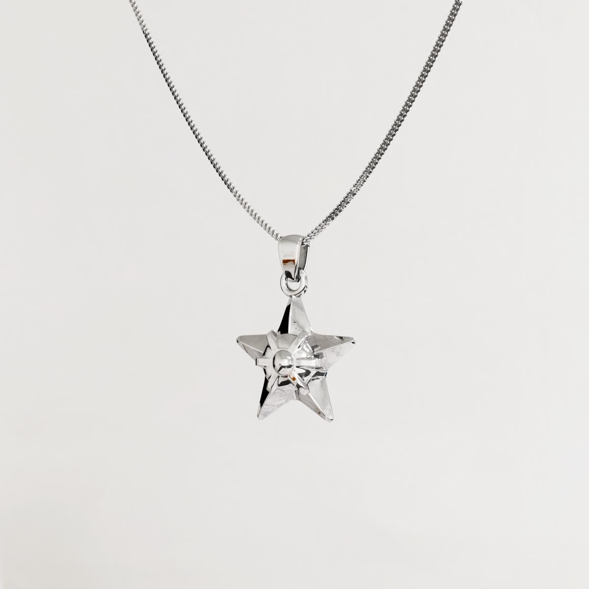 Staryu Silver Pendant - Pokemon Jewelry