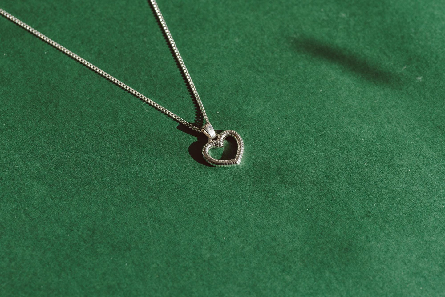 Silver Heart Silver Pendant - Minimalist Jewelry