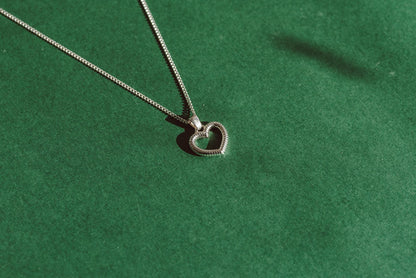 Silver Heart Silver Pendant - Minimalist Jewelry