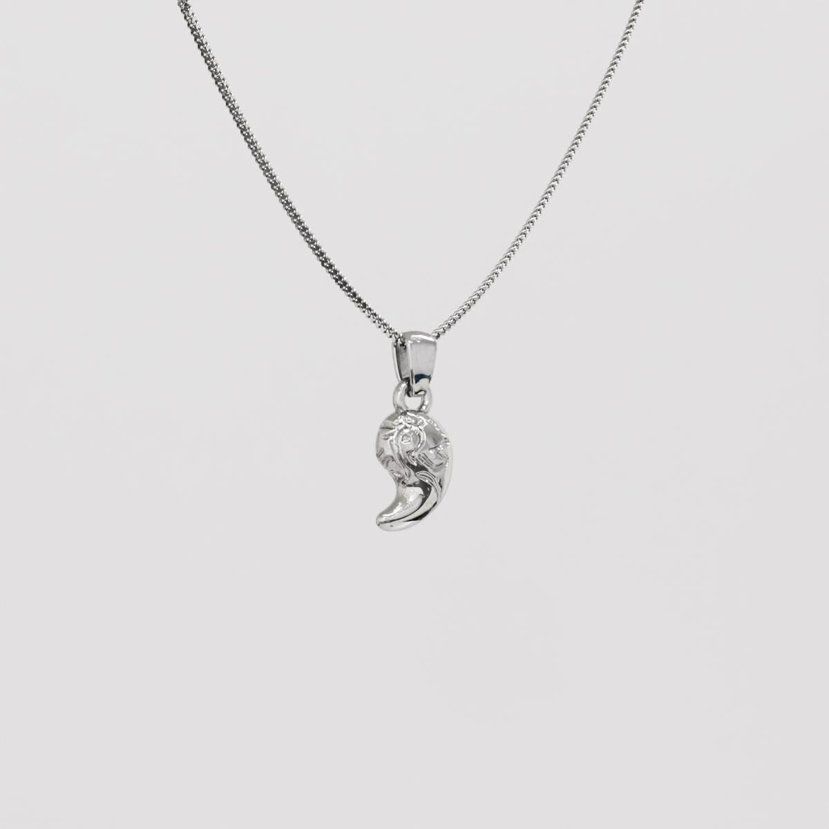 Zonai Sacred Stone of Spirit Silver Pendant - Zelda Jewelry