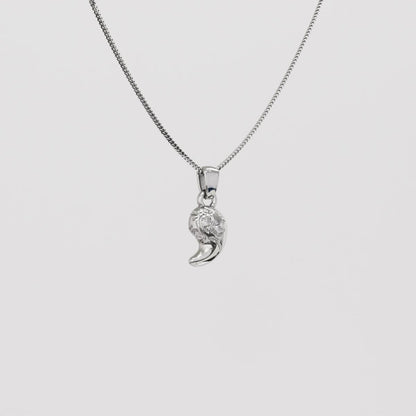 Zonai Sacred Stone of Spirit Silver Pendant - Zelda Jewelry