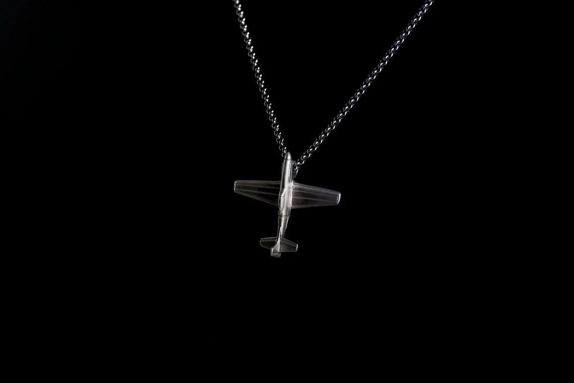 P-51 Silver Pendant - Aircraft Jewelry