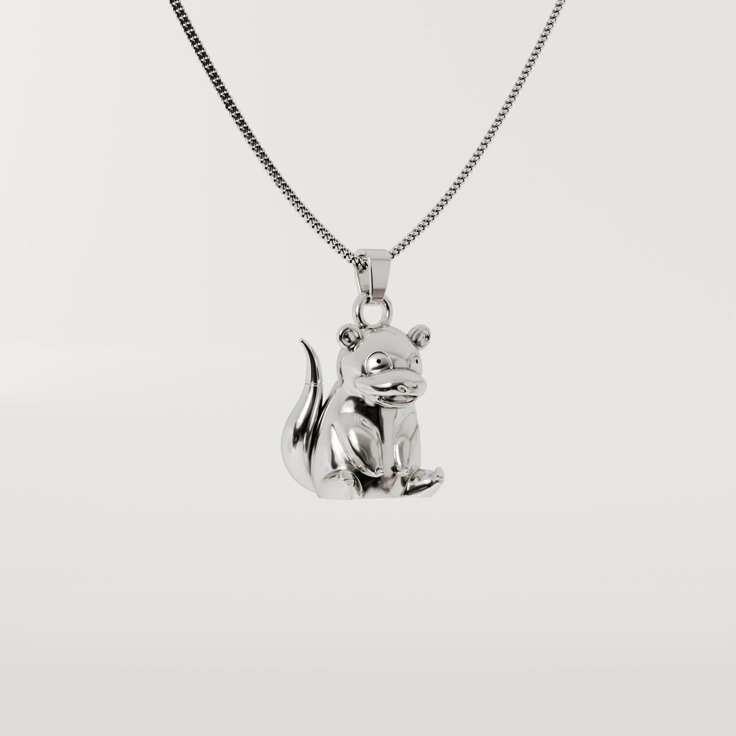 Slowpoke Silver Pendant - Pokemon Jewelry