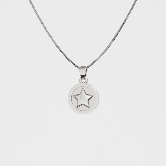Star Coin Silver Pendant | Super Mario Jewelry