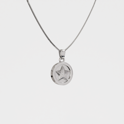 Star Coin Silver Pendant - Super Mario Jewelry
