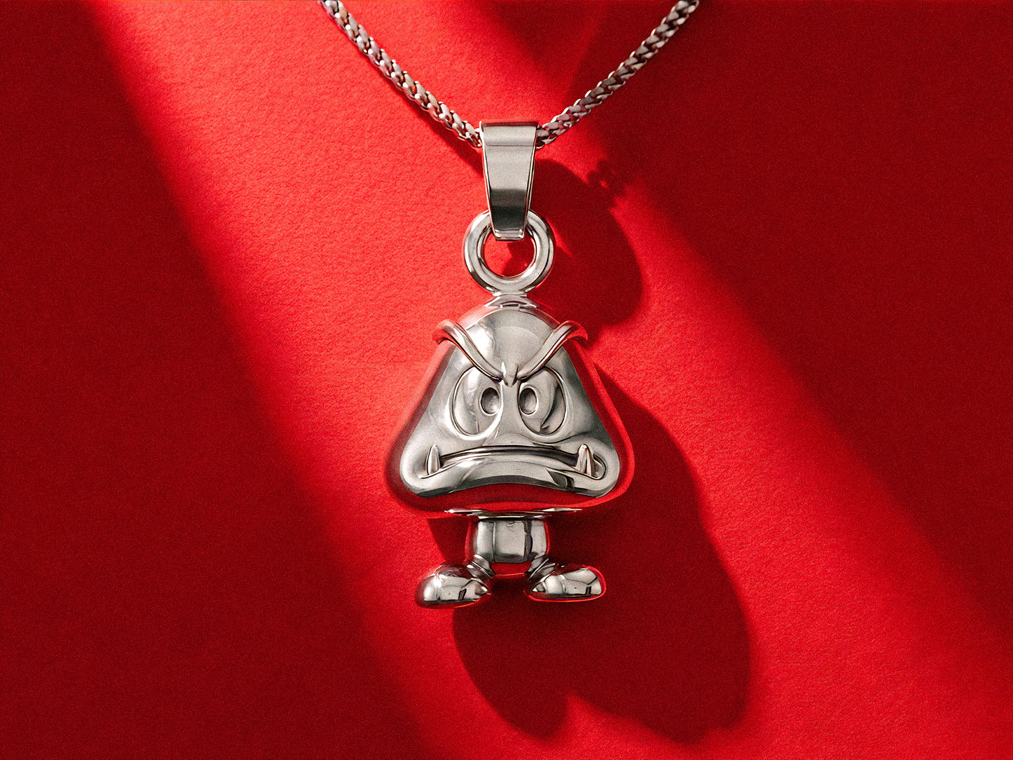 Goomba Silver Pendant | Super Mario Jewelry