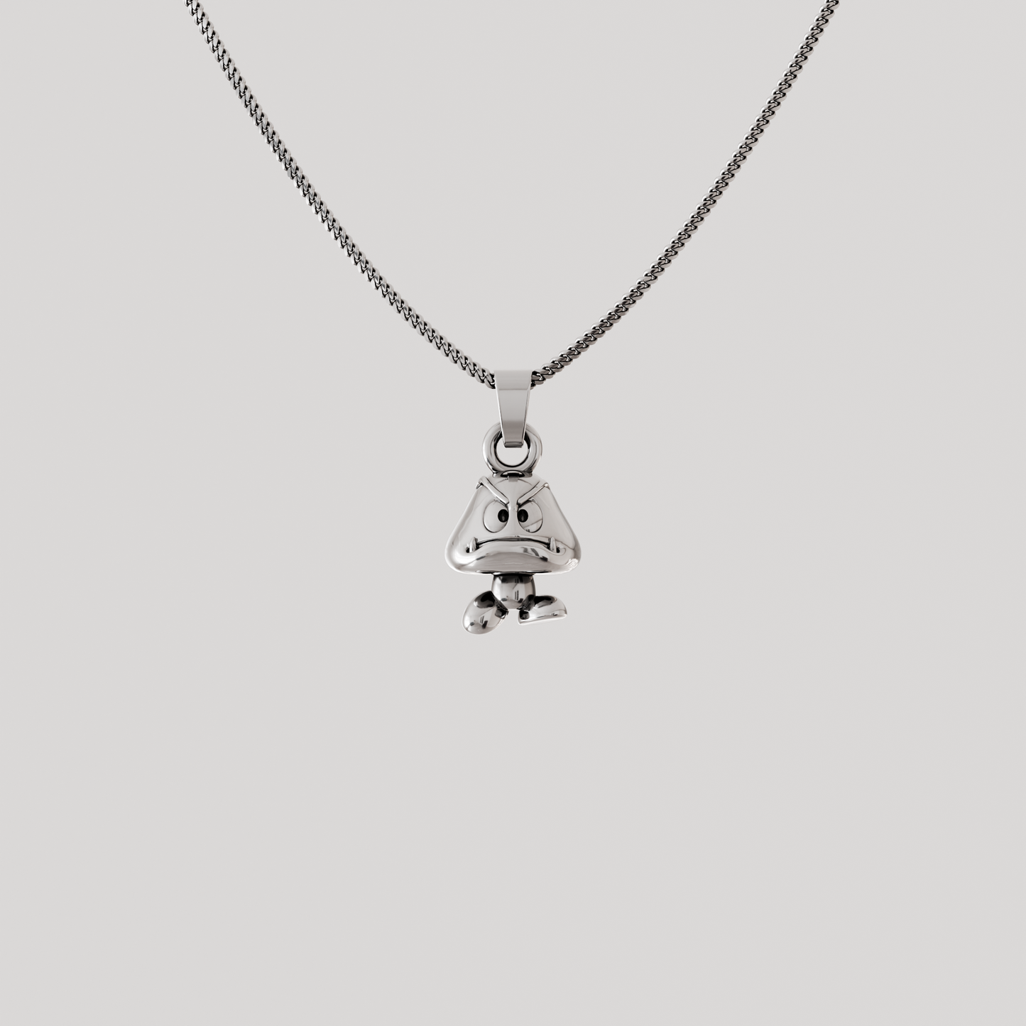 Goomba Silver Pendant | Super Mario Jewelry