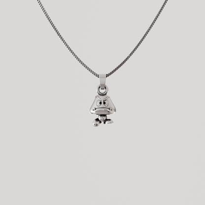 Goomba Silver Pendant | Super Mario Jewelry