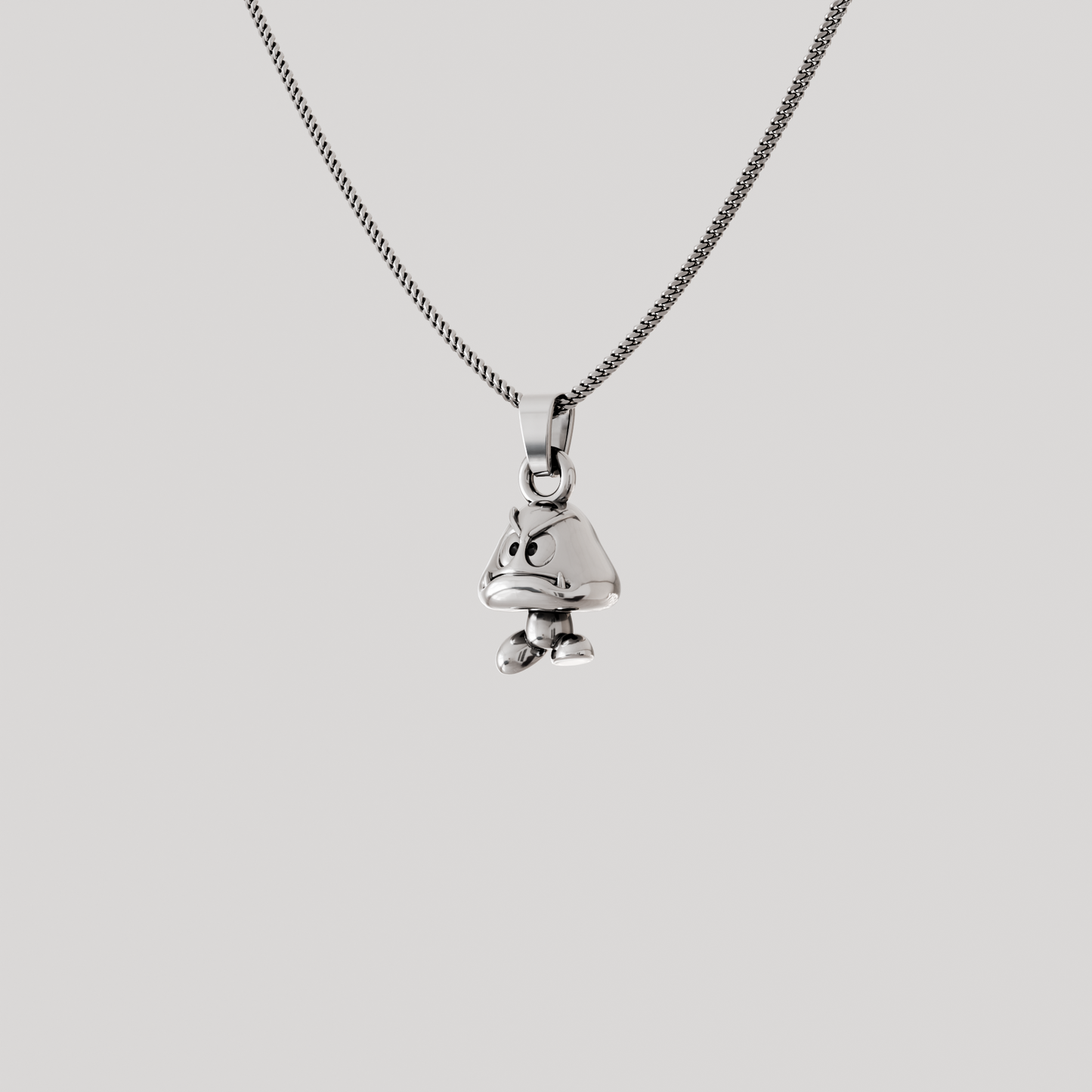 Goomba Silver Pendant | Super Mario Jewelry